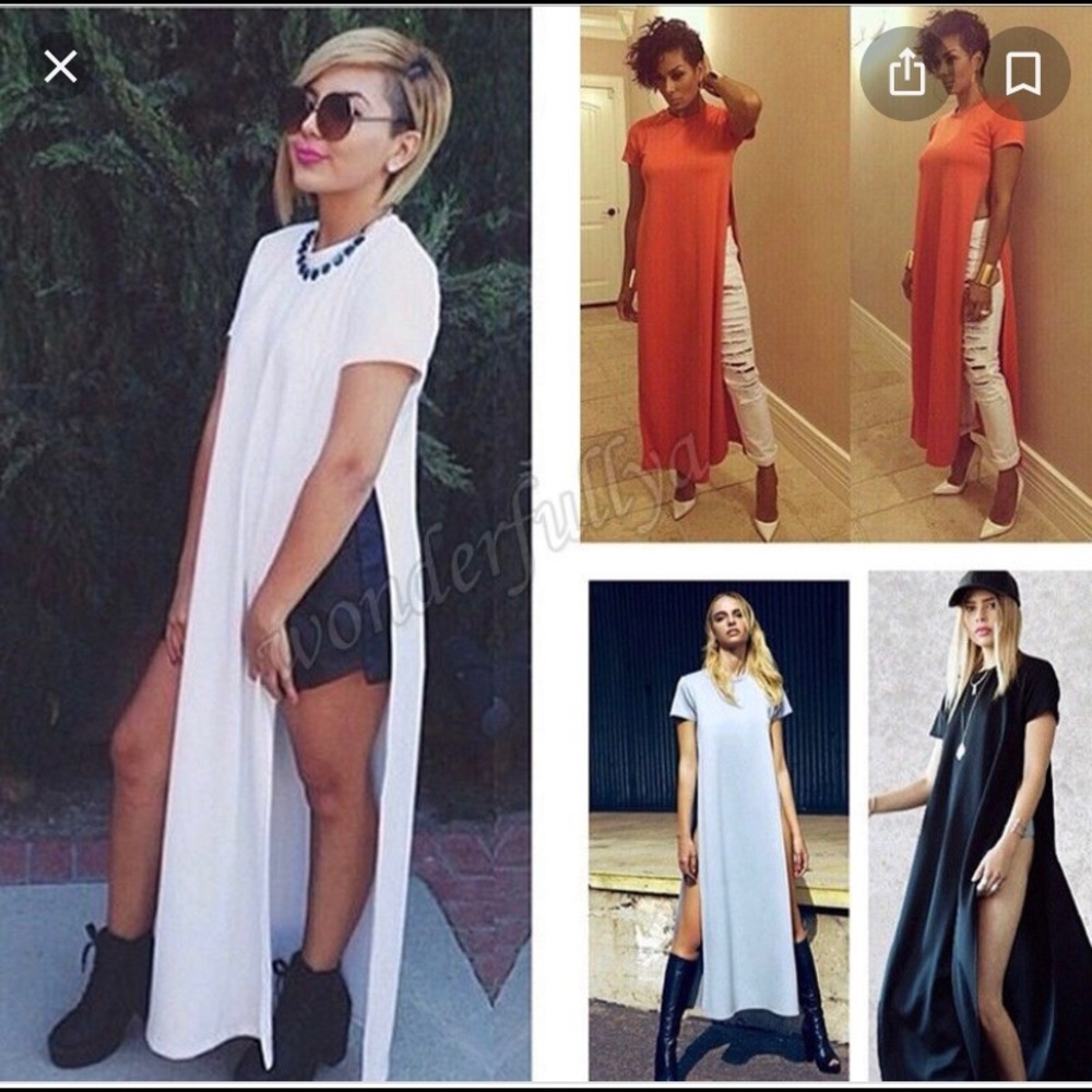 ISO!!! Not selling. Double side split maxi shirt